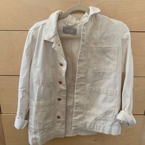 Denim Chore Jacket in bone